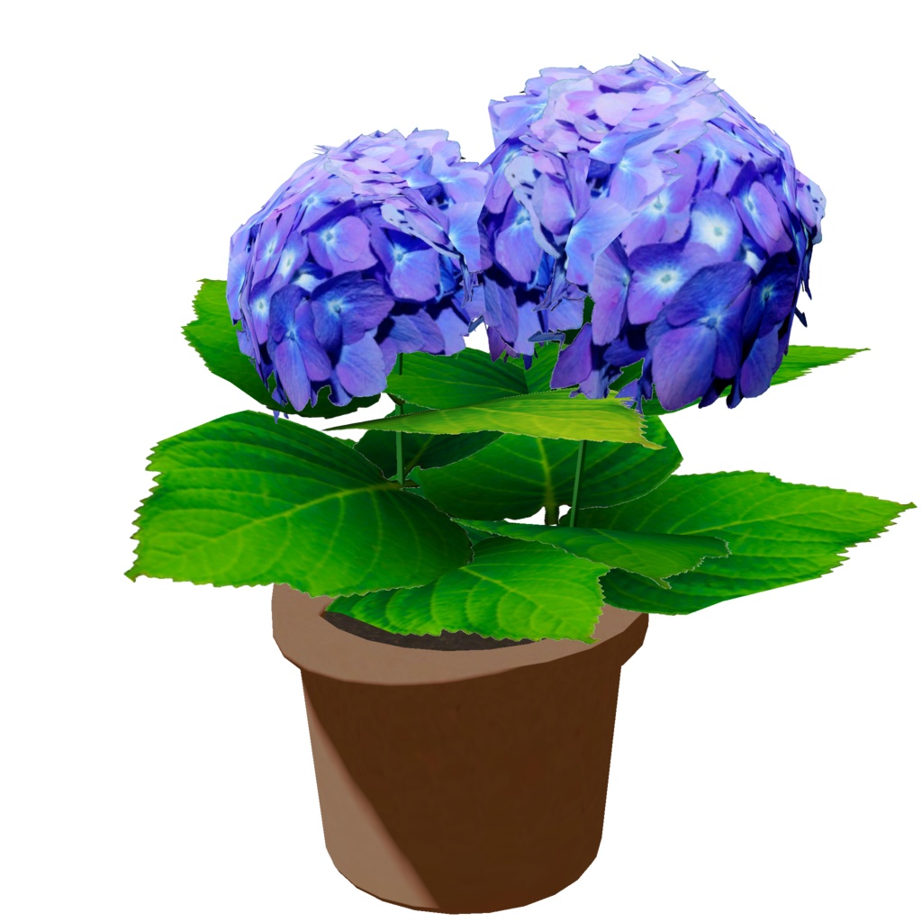 あじさいの鉢植え_6色セット(UnityPackage)