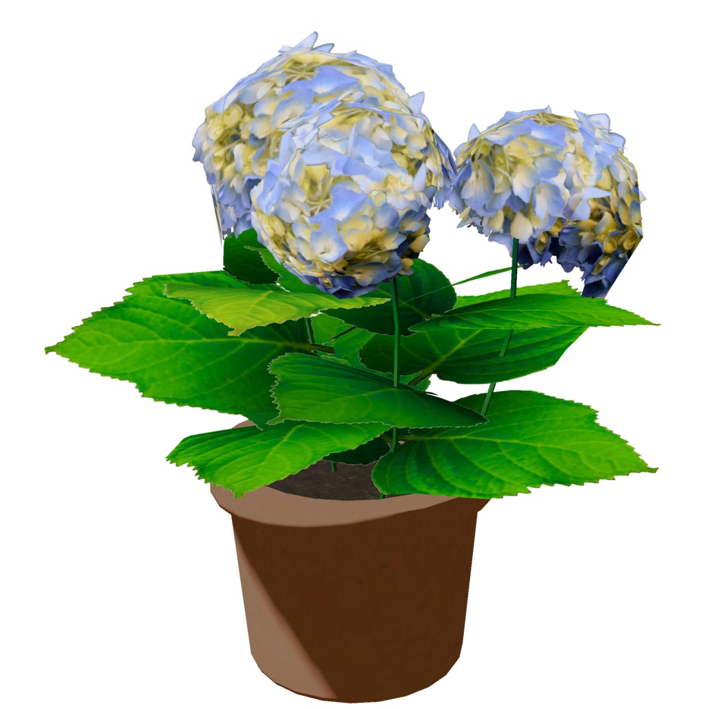 あじさいの鉢植え_6色セット(UnityPackage)