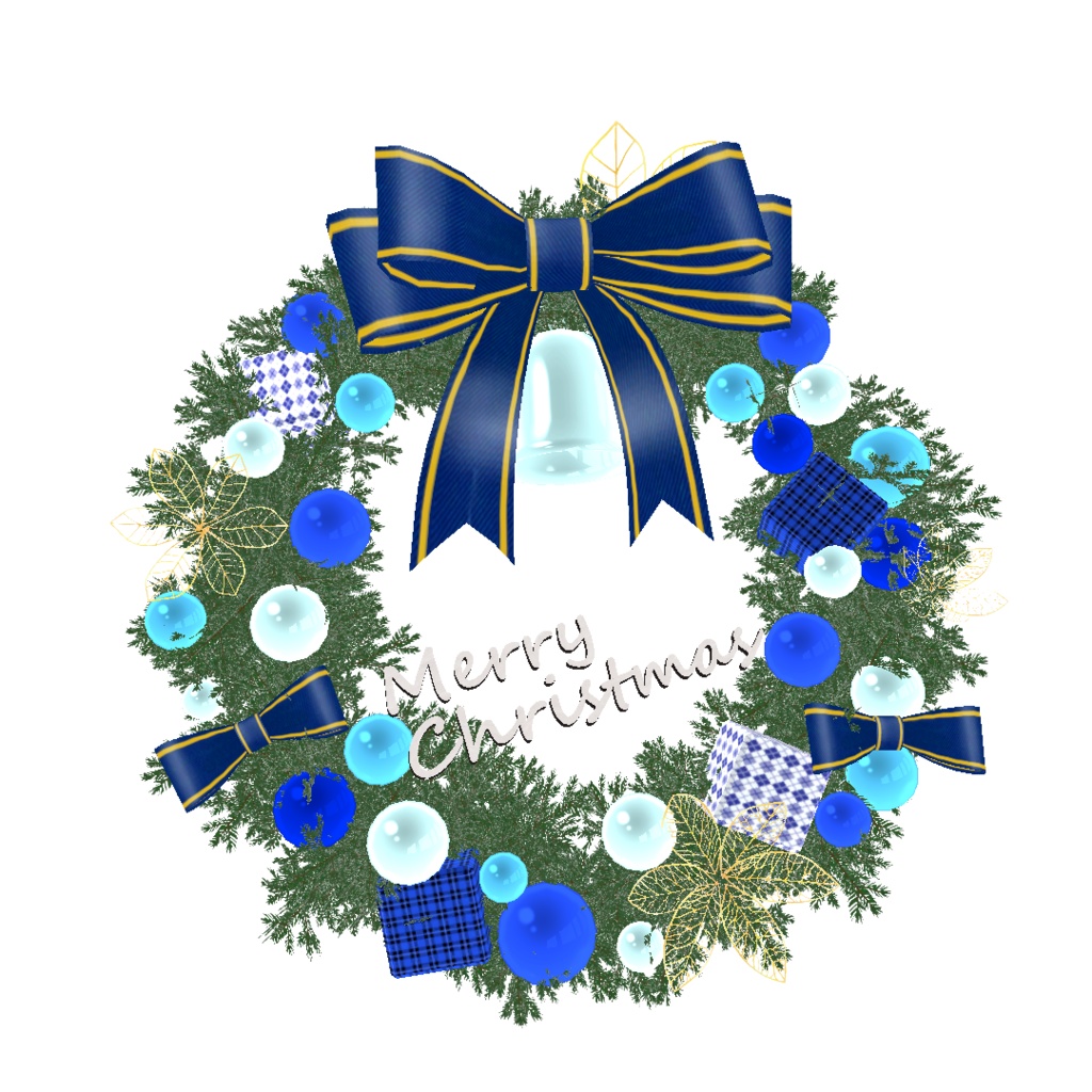 クリスマスリース_4種セット(unitypackage)