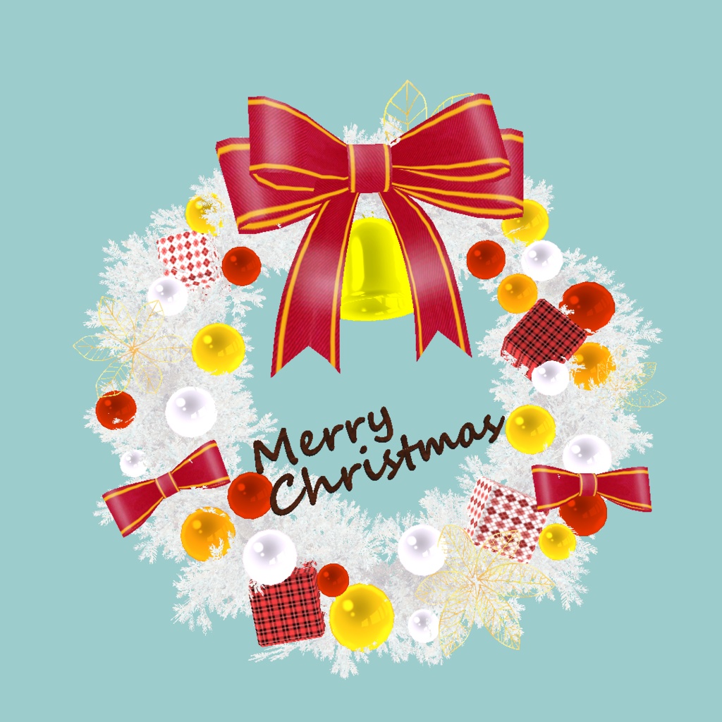 クリスマスリース_4種セット(unitypackage)