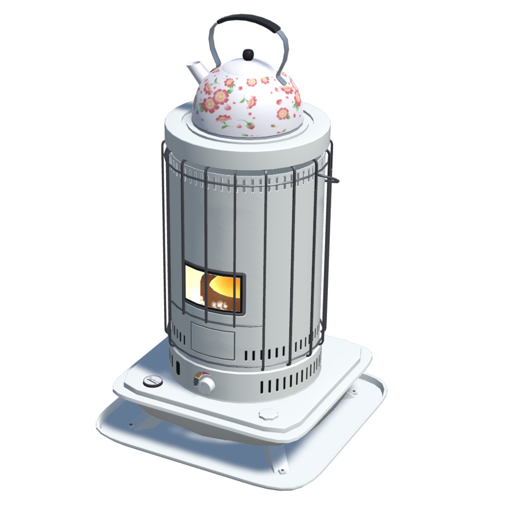 エフェクト付_石油ストーブ8色(unitypackage)