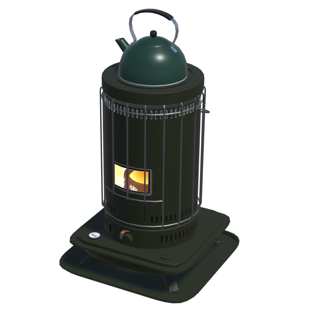 エフェクト付_石油ストーブ8色(unitypackage)