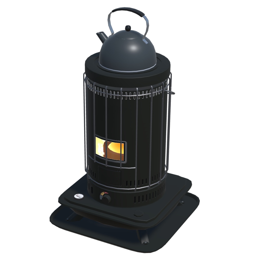 エフェクト付_石油ストーブ8色(unitypackage)