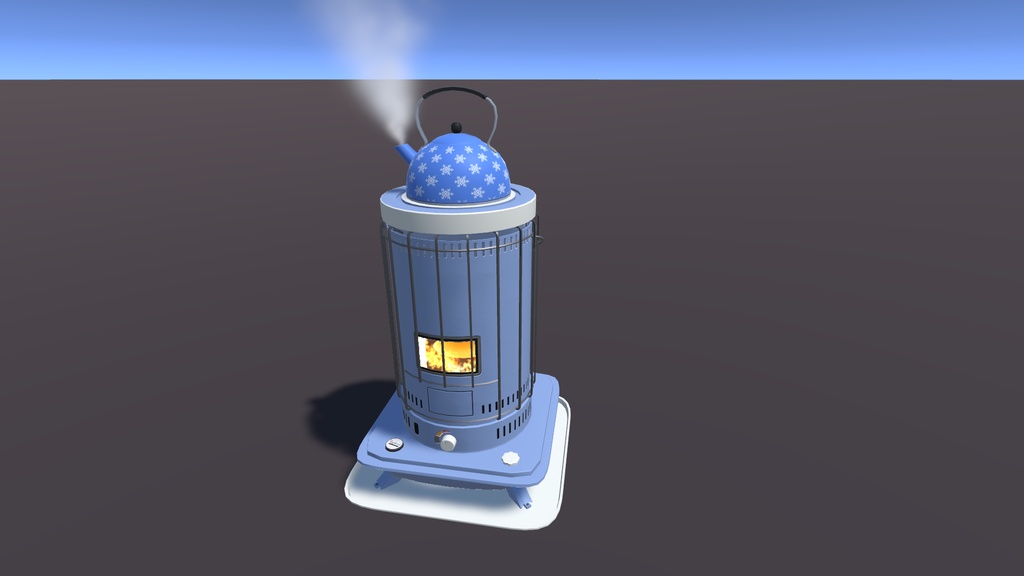 エフェクト付_石油ストーブ8色(unitypackage)