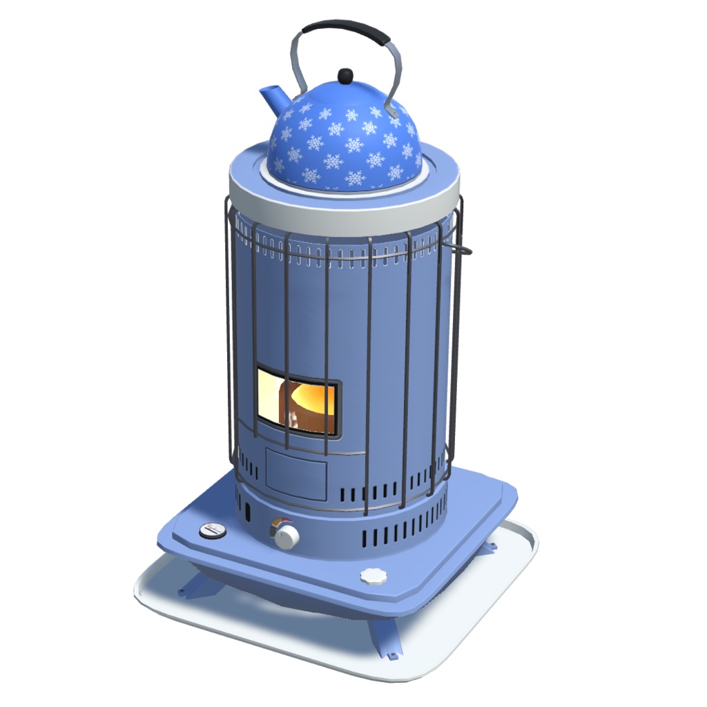 エフェクト付_石油ストーブ8色(unitypackage)