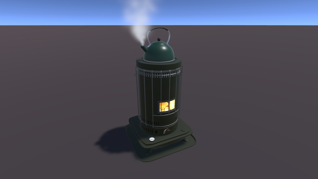 エフェクト付_石油ストーブ8色(unitypackage)