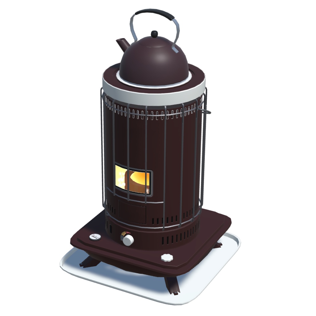 エフェクト付_石油ストーブ8色(unitypackage)