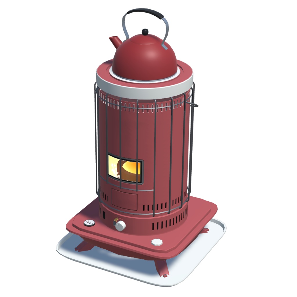 エフェクト付_石油ストーブ8色(unitypackage)