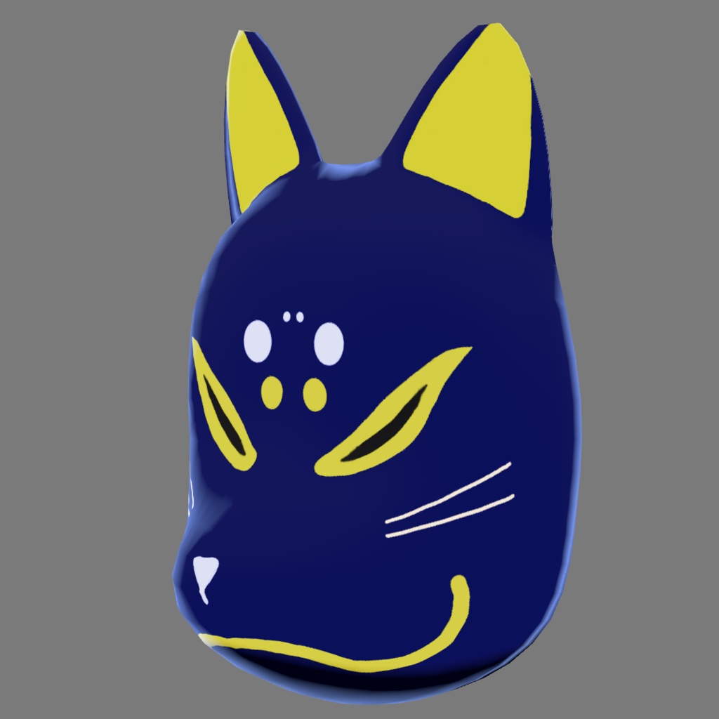 狐面_4色セット(UnityPackage)