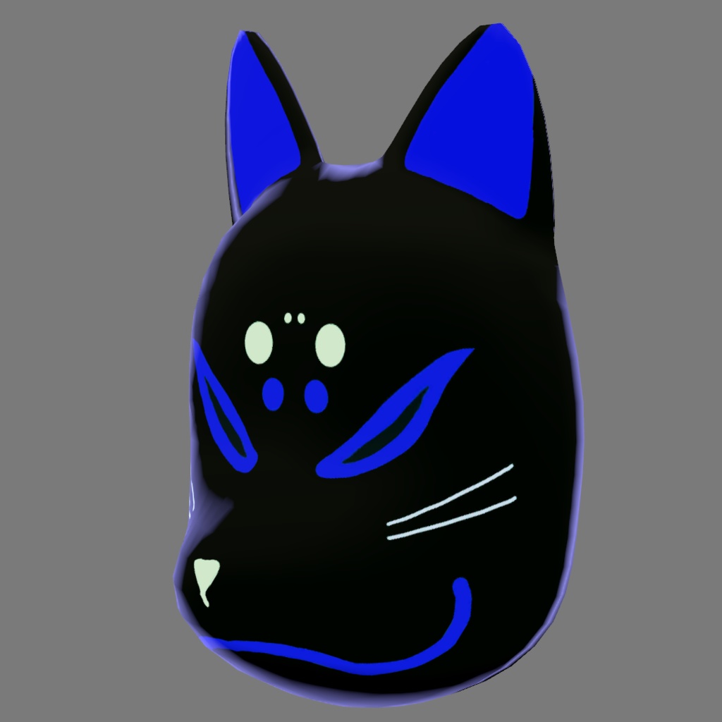 狐面_4色セット(UnityPackage)