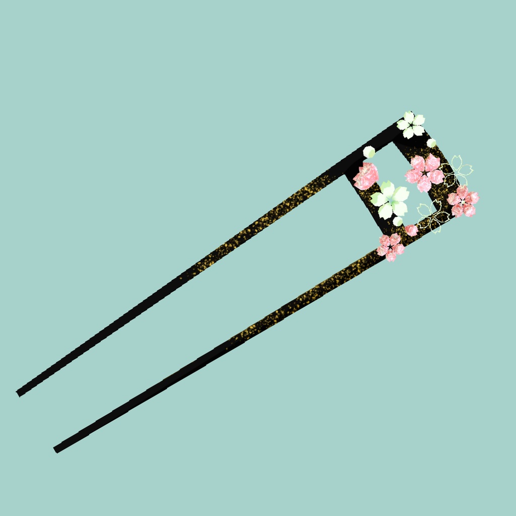 桜のかんざし_3種セット(UnityPackage)