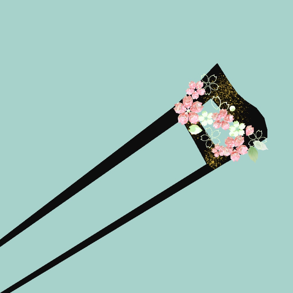 桜のかんざし_3種セット(UnityPackage)