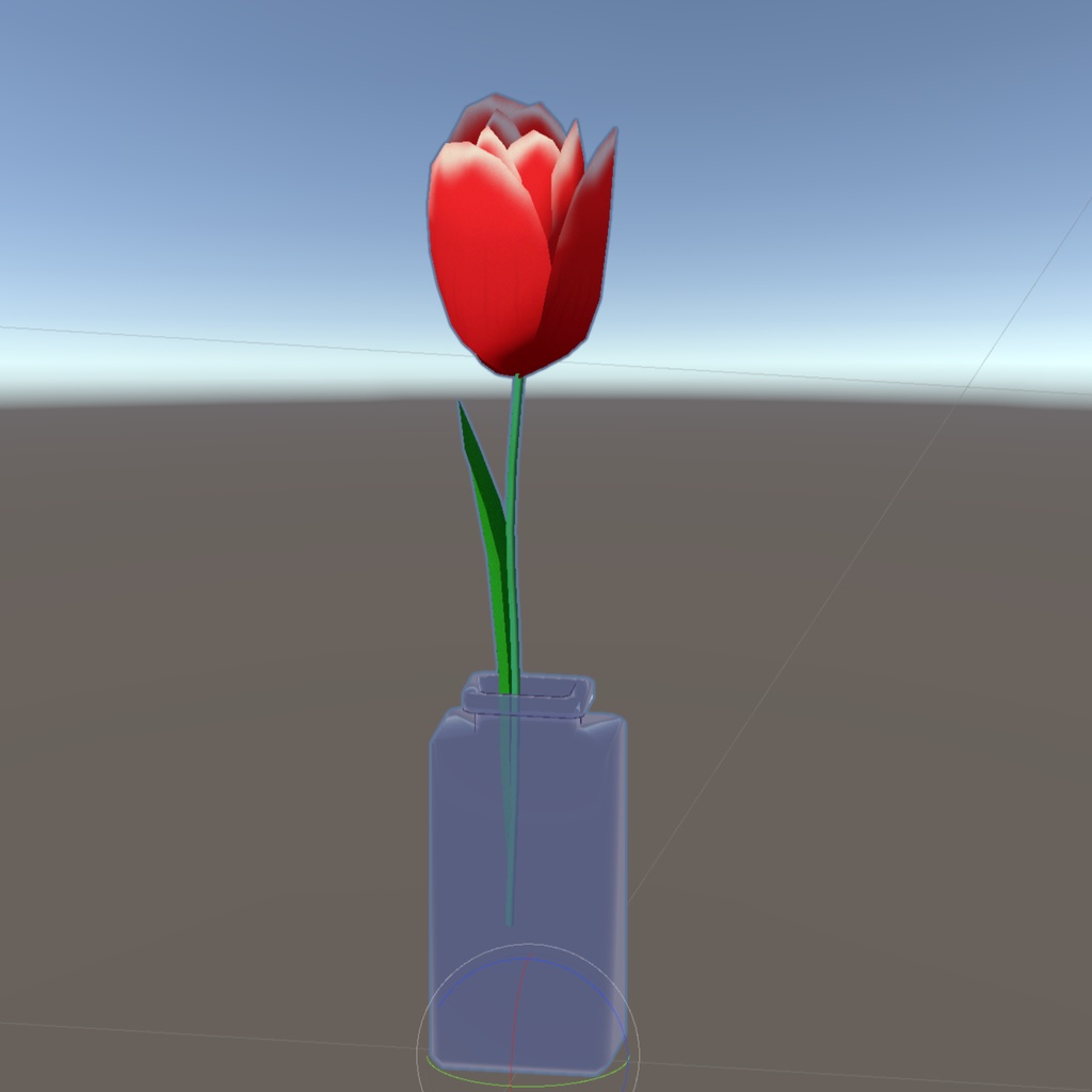 チューリップの一輪挿し(unitypackage)