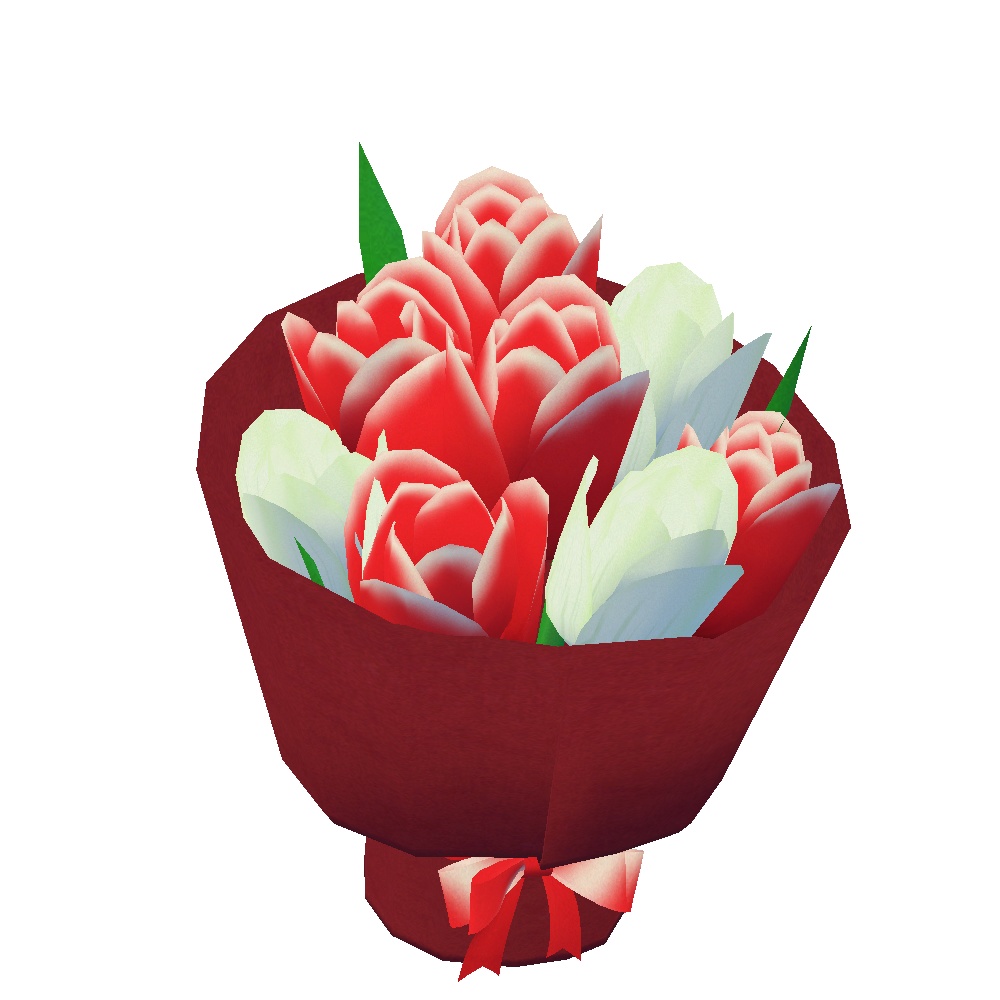 卓上ブーケ_5色セット(unitypackage)