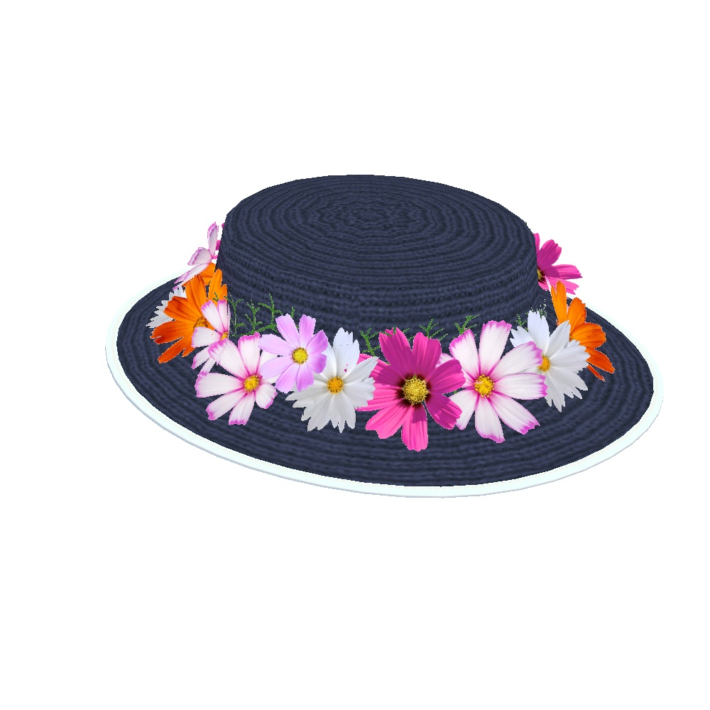 コスモスの麦わら帽子_3種(UnityPackage)