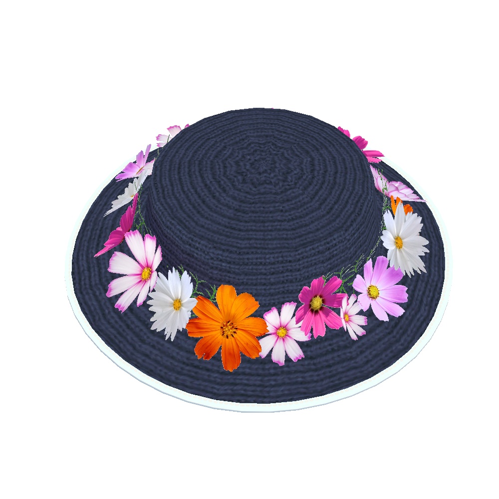 コスモスの麦わら帽子_3種(UnityPackage)