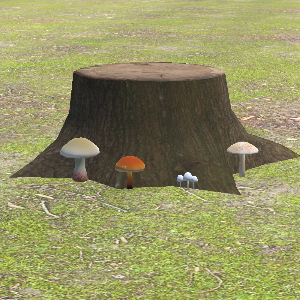 ローポリきのこセット(unitypackage)