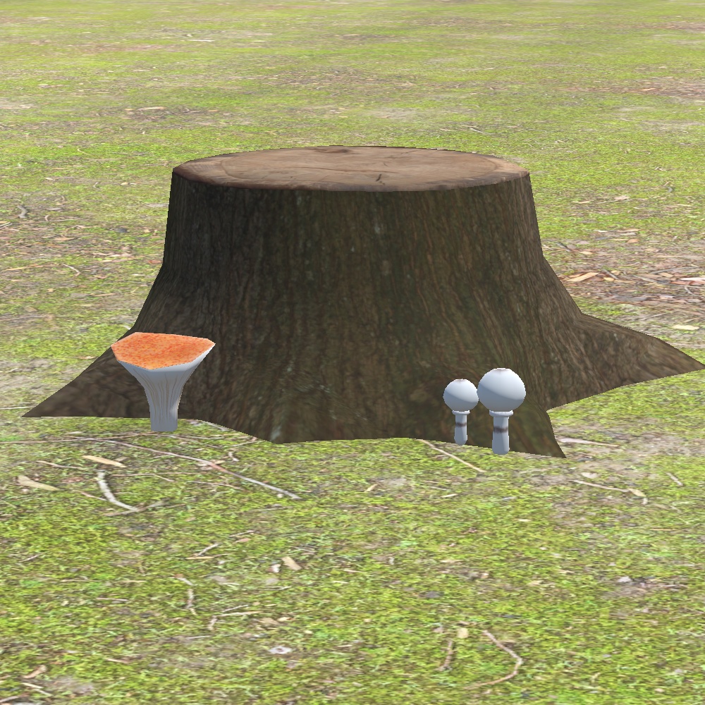 ローポリきのこセット(unitypackage)