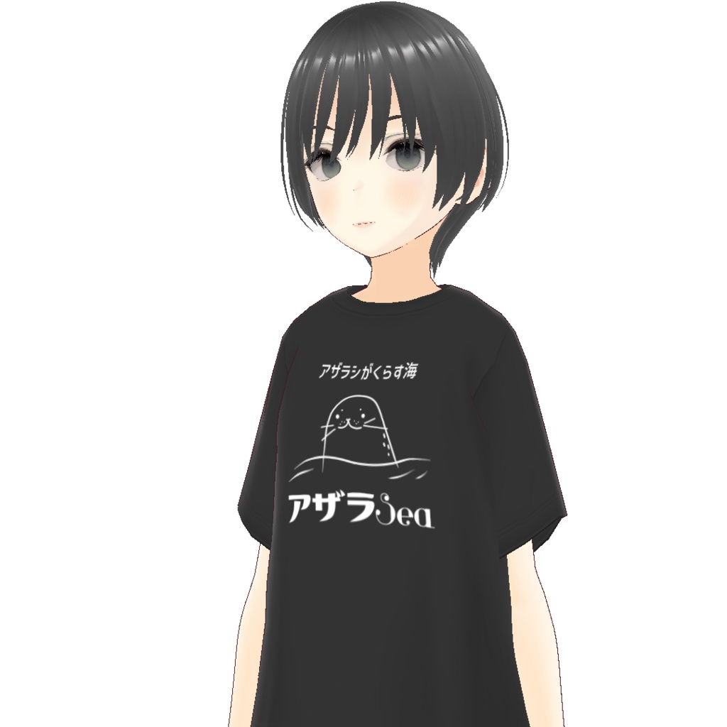 #VRoid オリジナルTシャツ アザラシー(Sea)