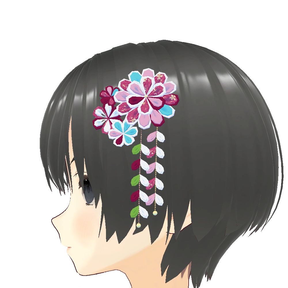 ゆれる!和風 髪飾り 6色セット