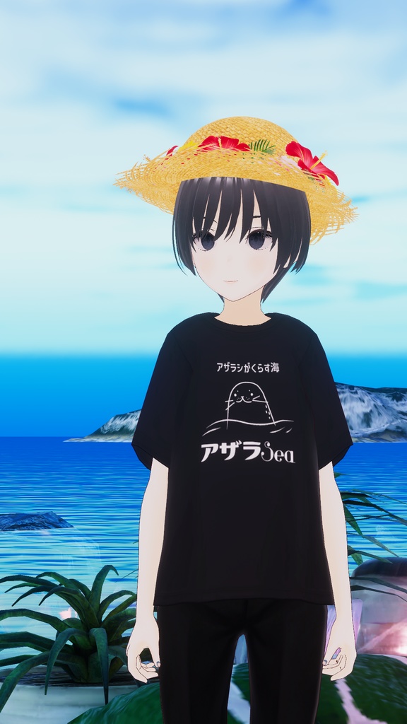 【セール】ハイビスカスの麦わら帽子_5色セット