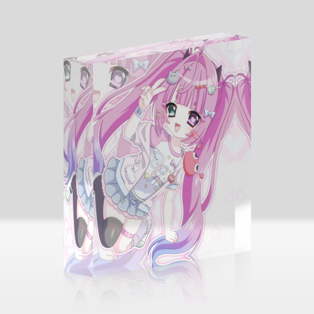 女児アクリルブロック