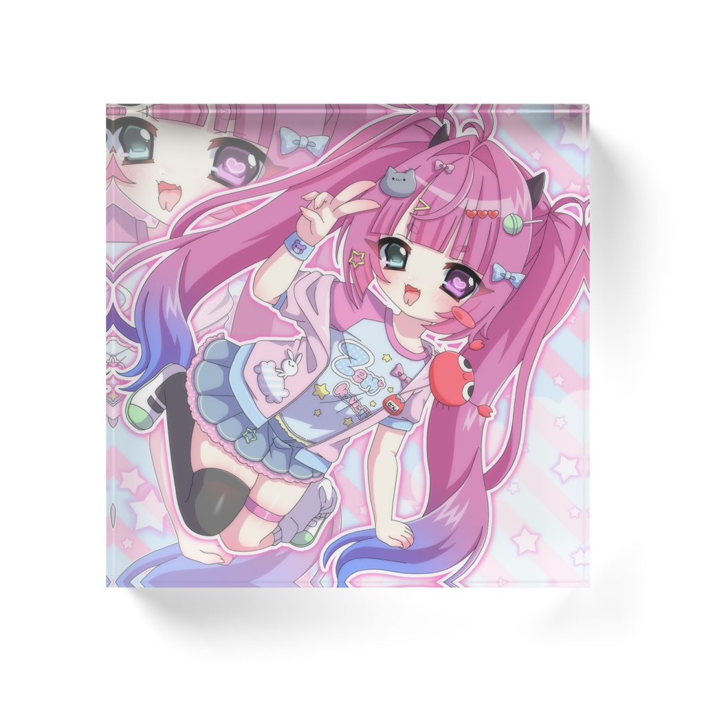 女児アクリルブロック