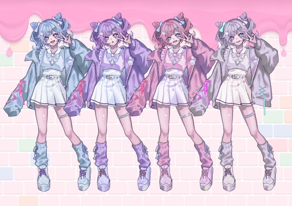 【立ち絵素材】キャンディ・グリッジガール