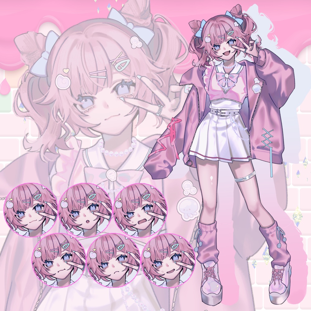 【立ち絵素材】キャンディ・グリッジガール