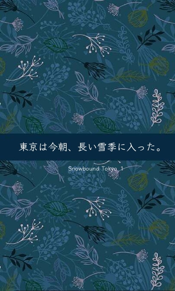 (完売済)東京は今朝、長い雪季に入った。〜Snowbound Tokyo1〜