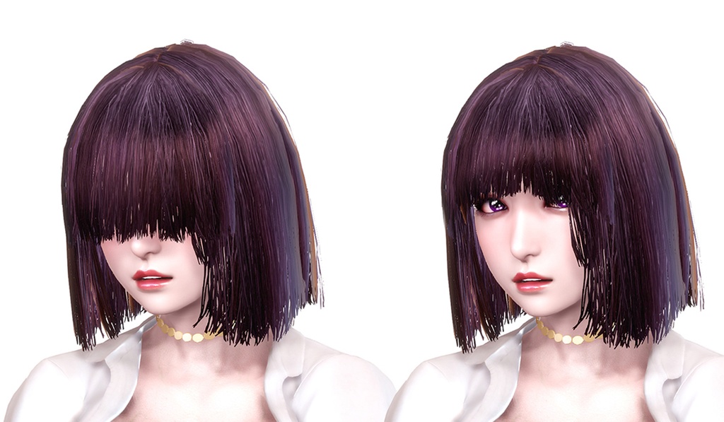 ZW Hair(Adjustable bangs) for HS