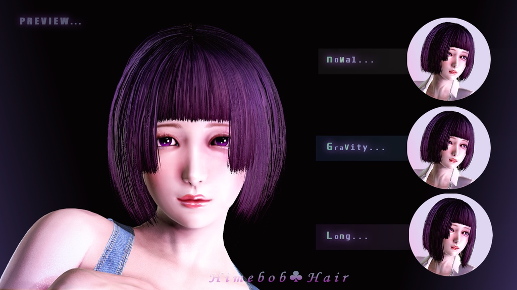 Himebob HairSet(3style) for hs