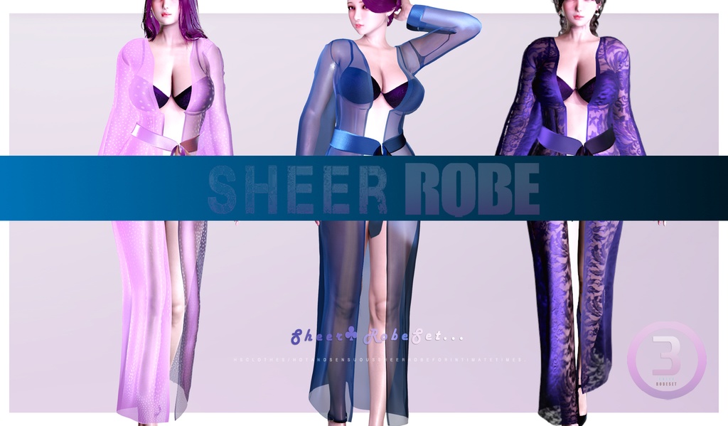 Sheer RobeSet for hs