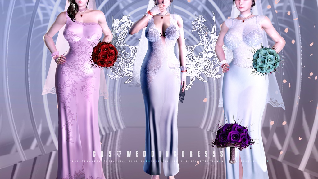 C.R.S.Wedding DressSet for hs