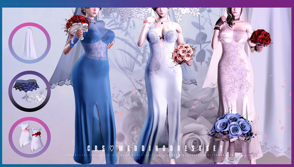 C.R.S.Wedding DressSet for hs