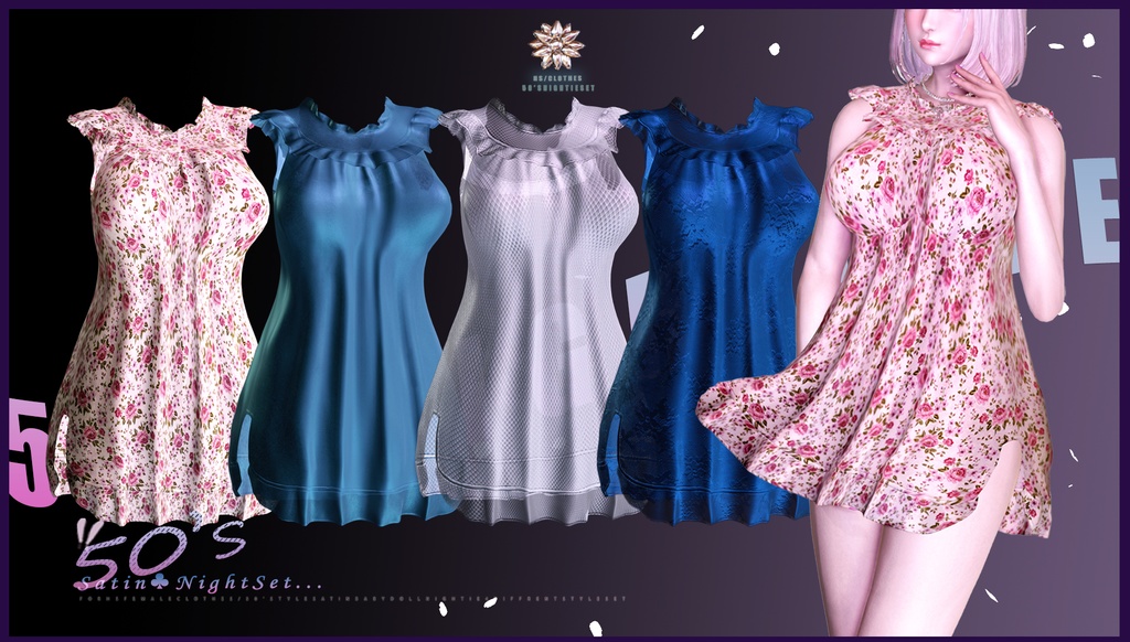 50'sNightieSet for hs