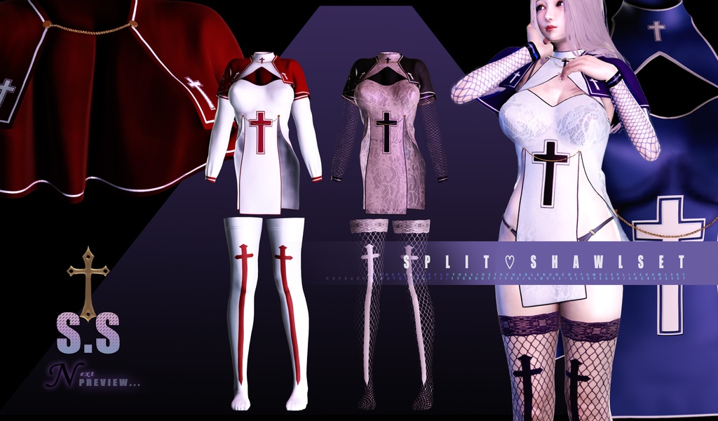 SplitShawl Set for hs