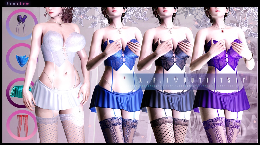 X.F.F.Outfit Set for hs