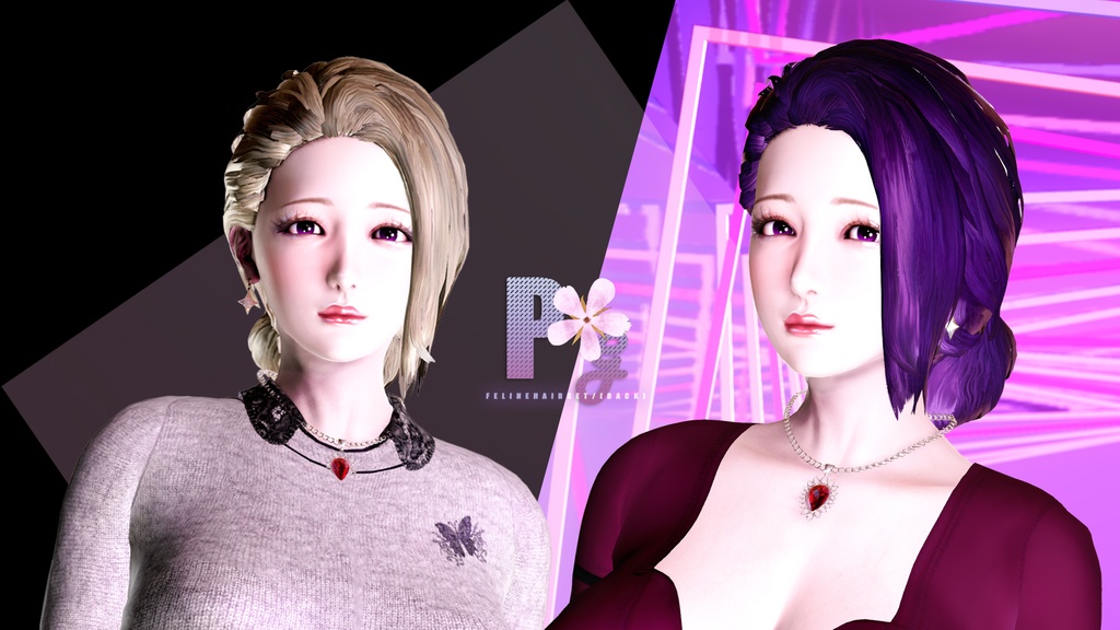 P.G.LowBun Hair for hs
