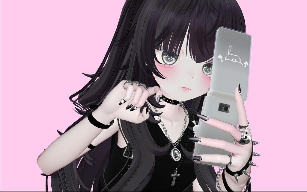 【VRC】BlackKiraNailForManuka