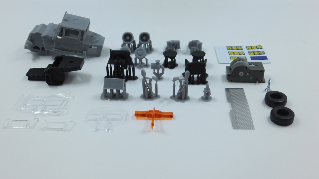 道路清掃車 プルバックカー 未塗装 組立キット