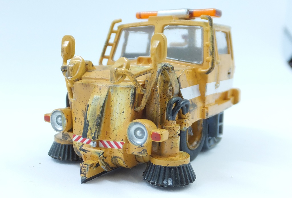 道路清掃車 プルバックカー 未塗装 組立キット