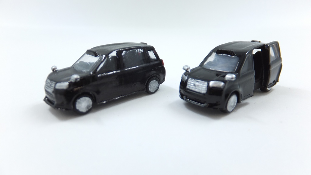 鉄道模型向け Nゲージスケール JPNtaxi 4台セット 未塗装 未組立