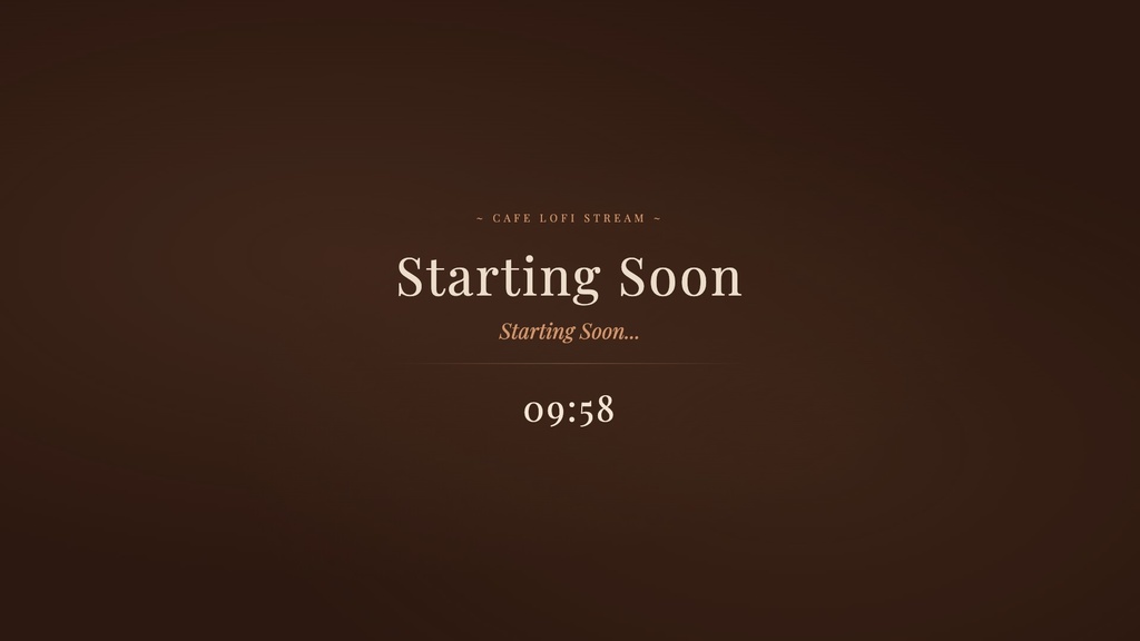 【VTuber/配信素材】Lofi Cafe Stream Pack|背景動画×5・BGM・SFX・OBSオーバーレイセット