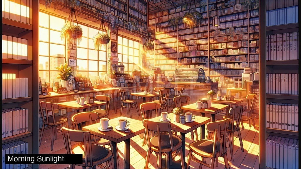 【VTuber/配信素材】Lofi Cafe Stream Pack|背景動画×5・BGM・SFX・OBSオーバーレイセット