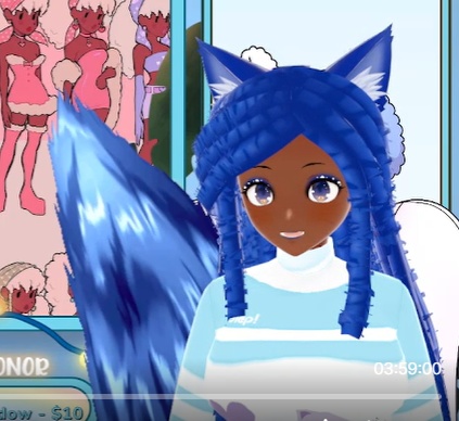 side sweep long locs hair preset (.vroid file) FitnessToCosplay.ttv