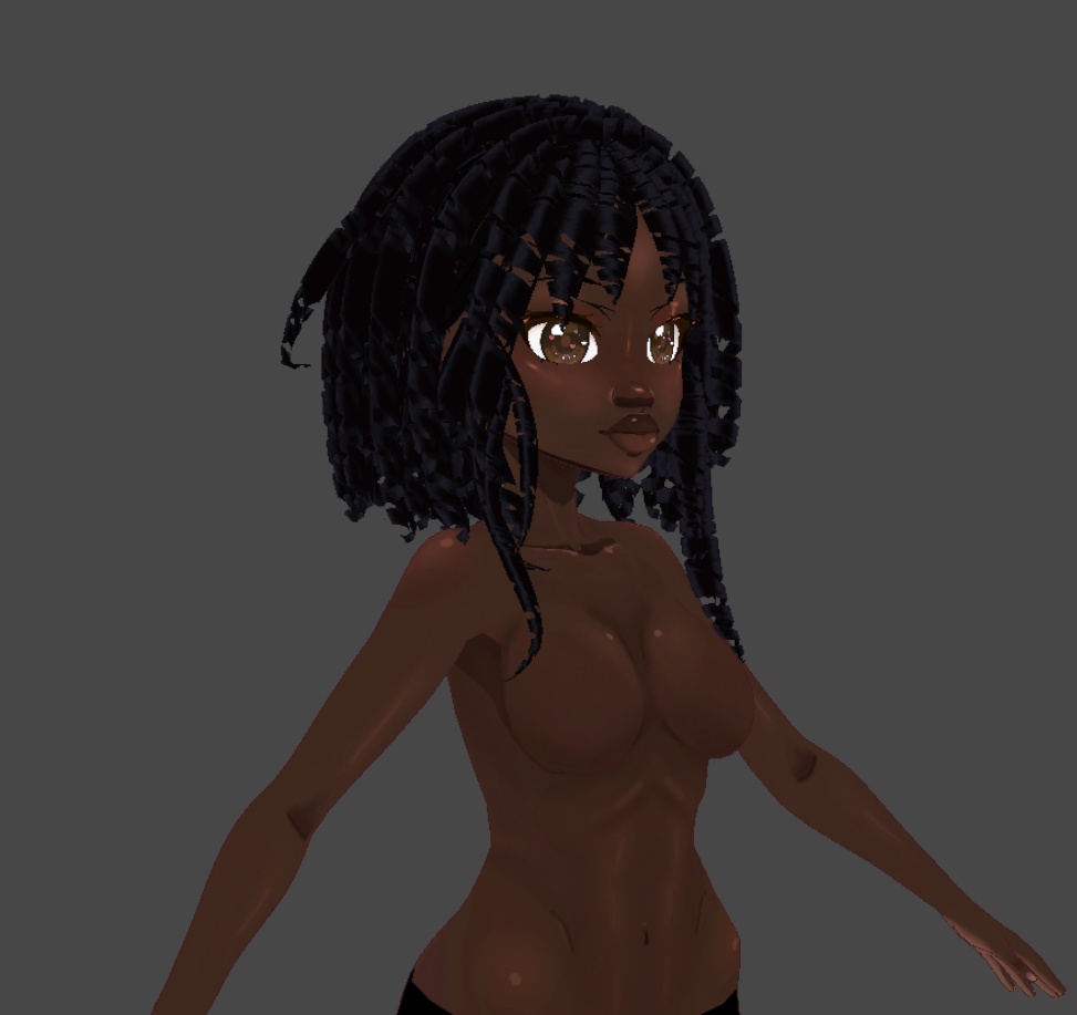 Curly bob (.vroid file hair preset)