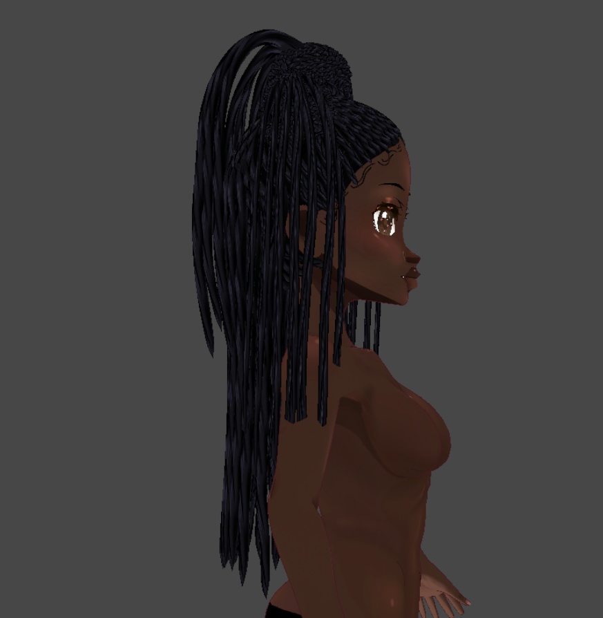 Braided crown (.vroid file hair preset)