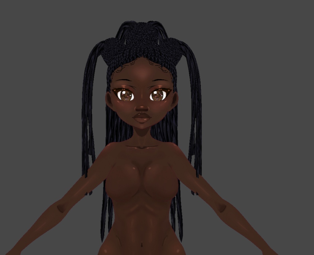 Braided crown (.vroid file hair preset)