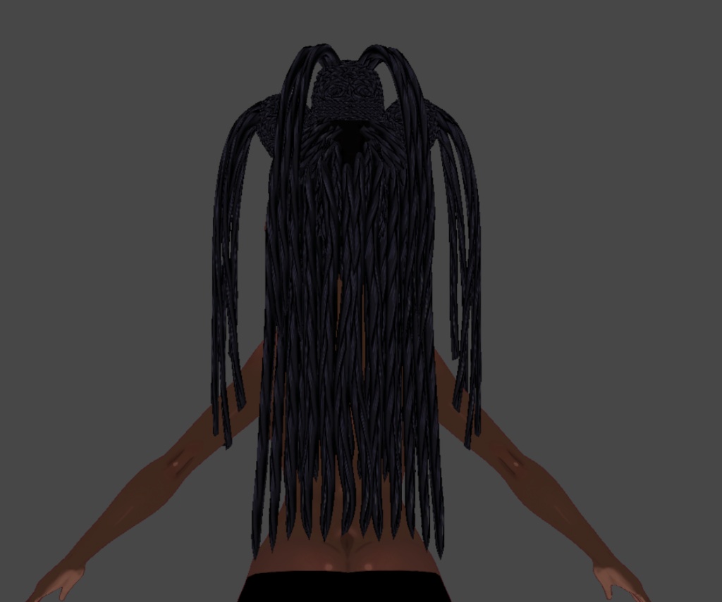 Braided crown (.vroid file hair preset)